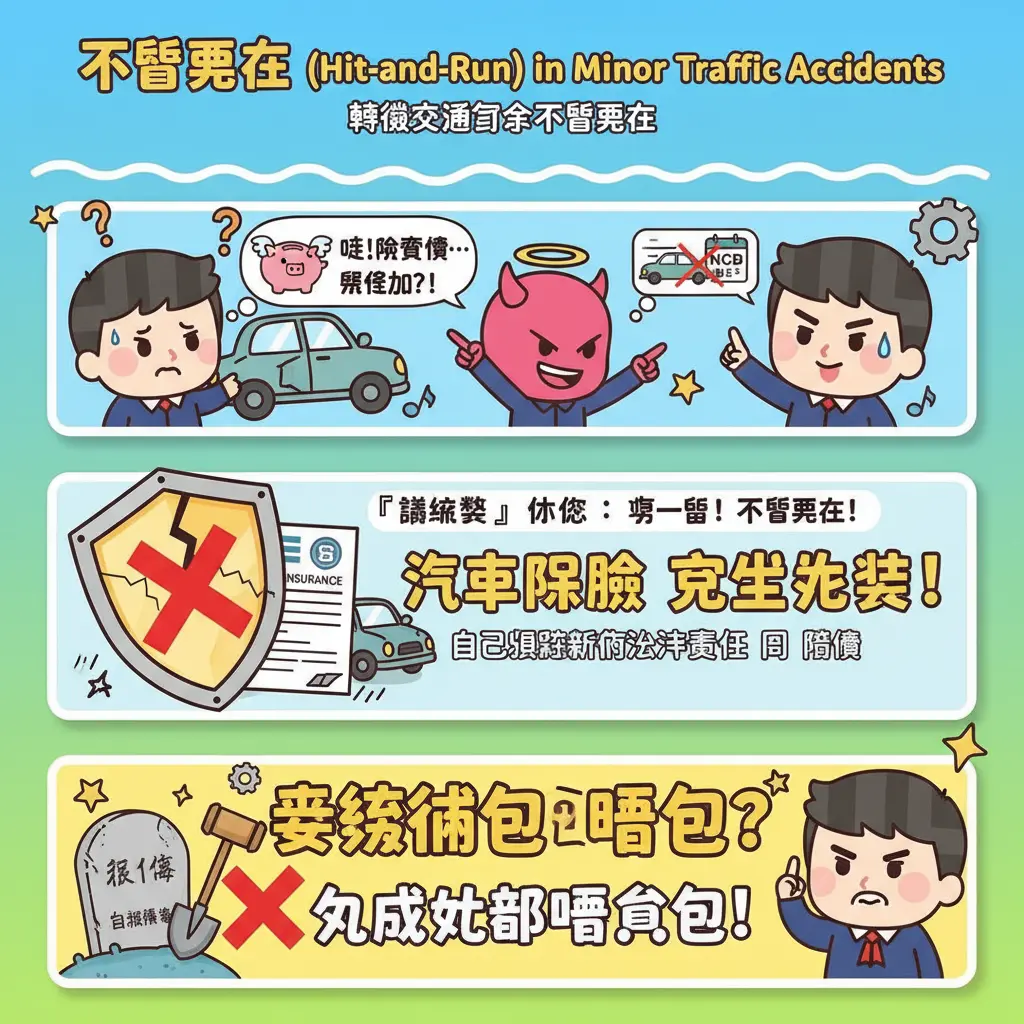 輕微交通意外不顧而去 - 不顧而去