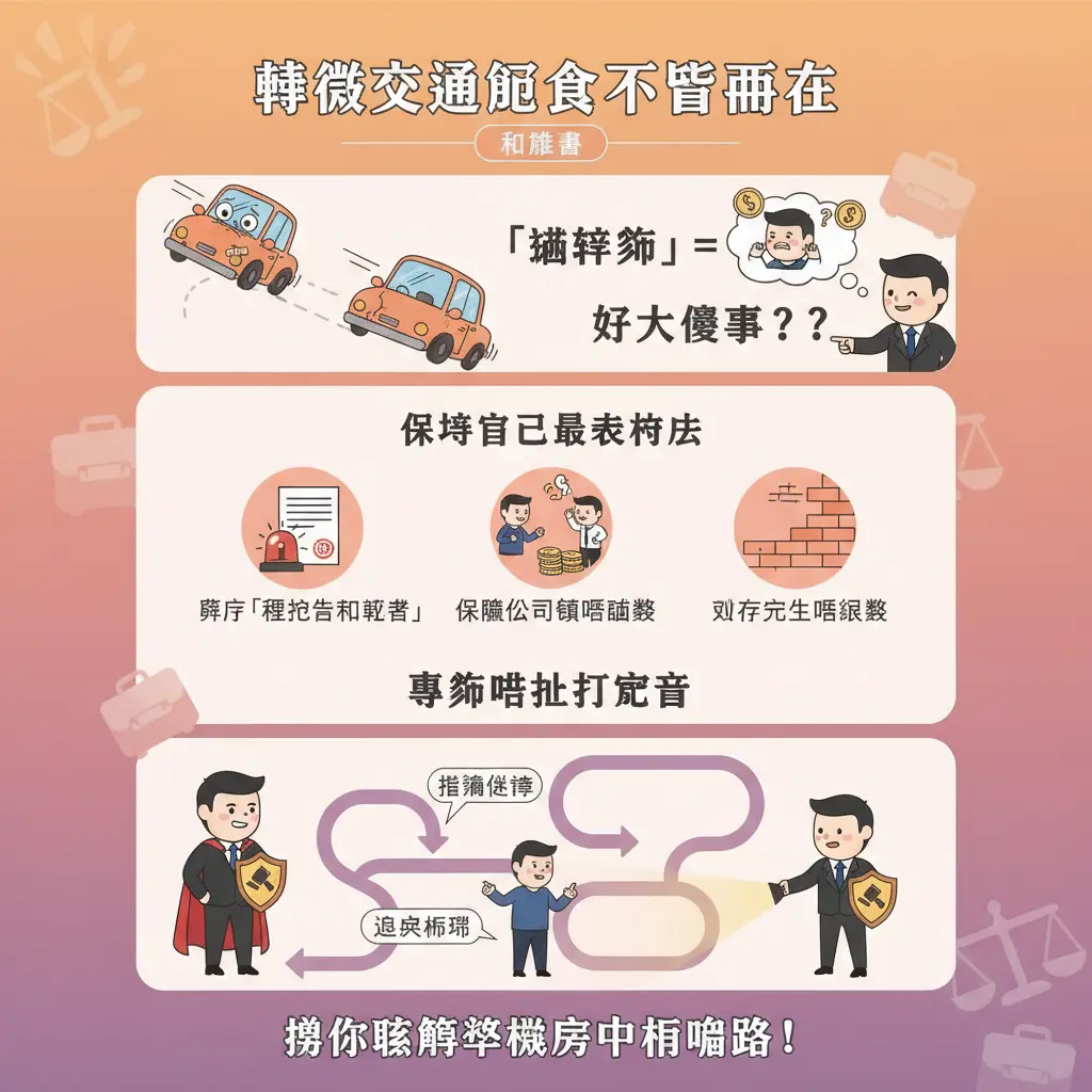 輕微交通意外不顧而去 - 和解書