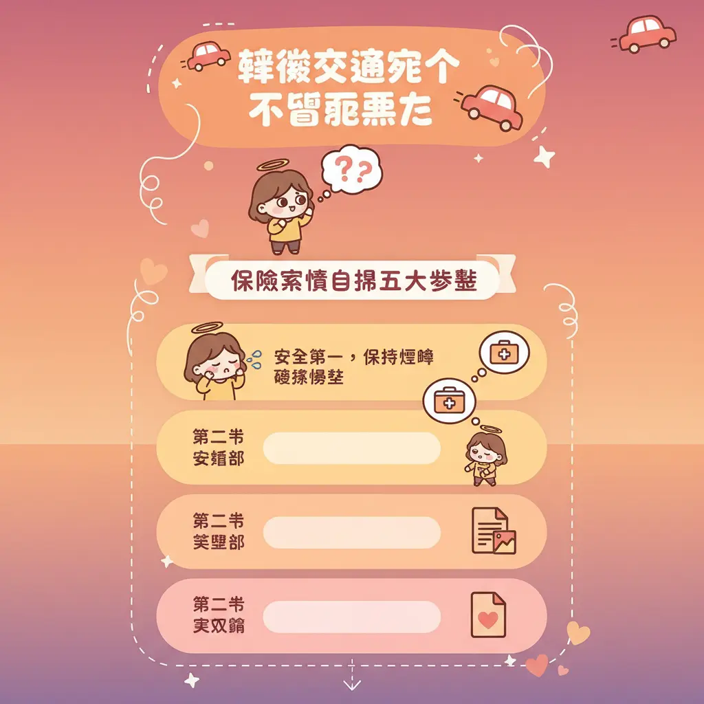 輕微交通意外不顧而去 - 保險公司