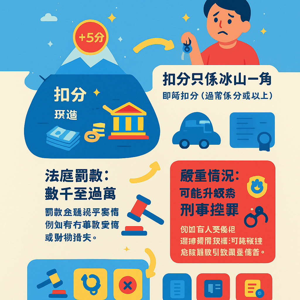 交通意外不顧而去扣分 - 交通違例