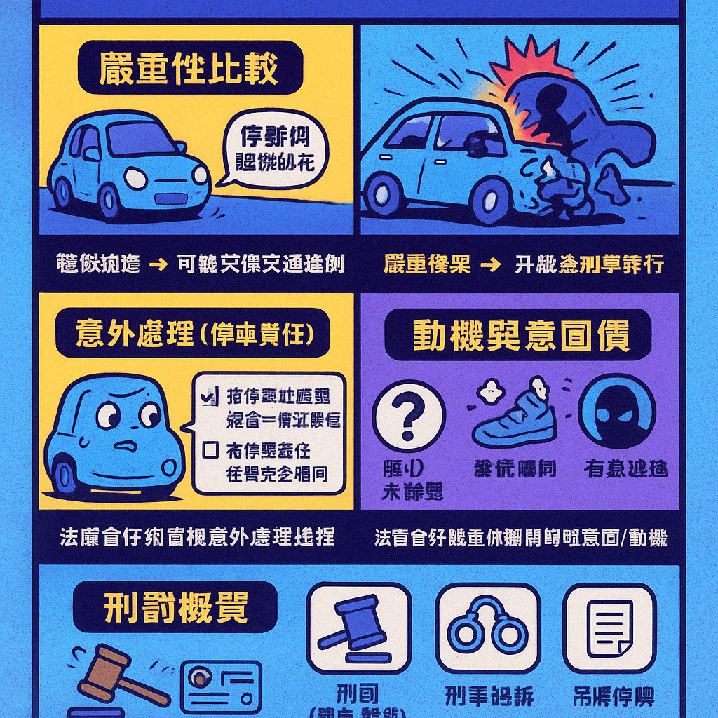 交通意外不顧而去刑罰 - 法律責任