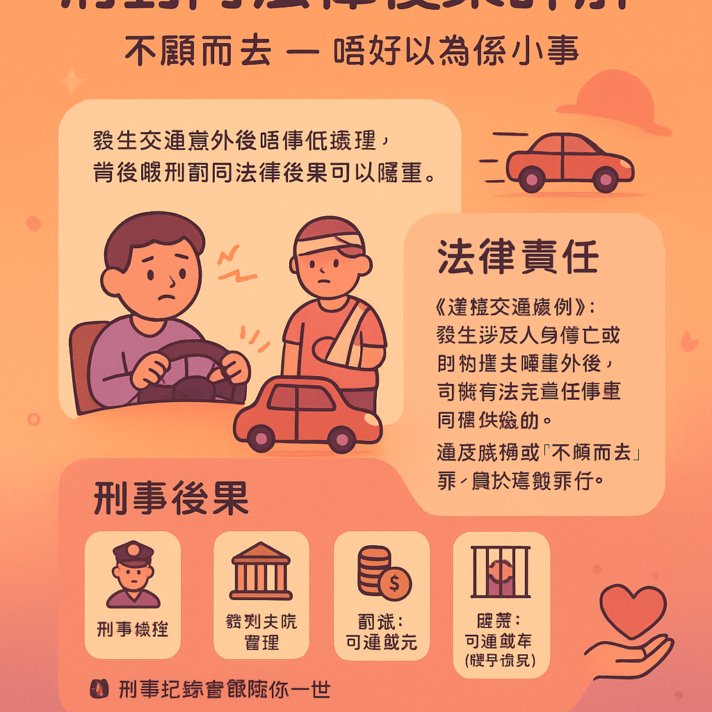 不顧而去刑事 - 法律後果