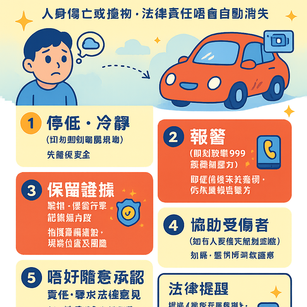 交通意外不顧而去不知情 - 人身傷亡