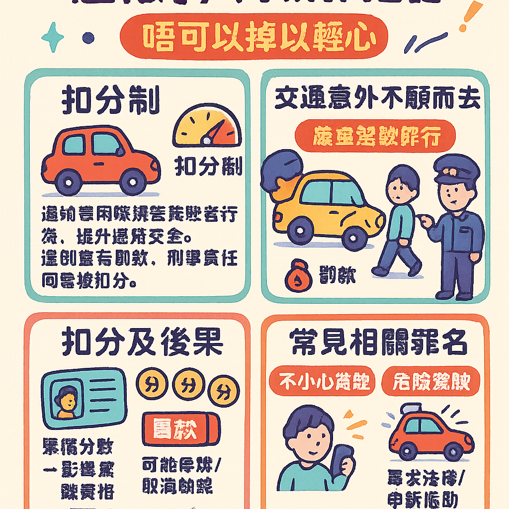 交通意外不顧而去扣分 - 運輸署