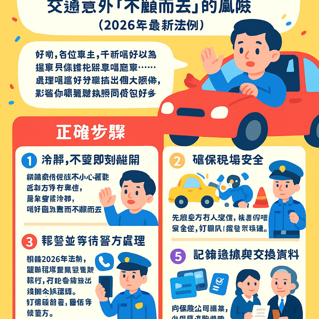 交通意外不顧而去扣分 - 駕駛執照