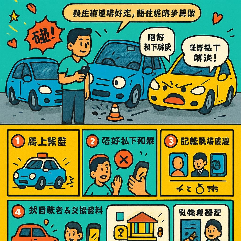 交通意外不顧而去扣分 - 法庭