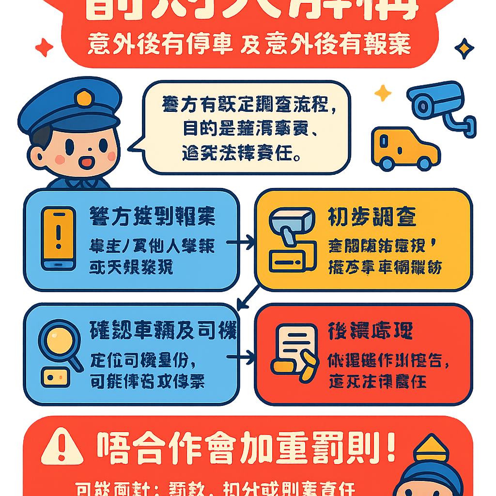 意外後沒有停車及意外後沒有報案 - 罰則