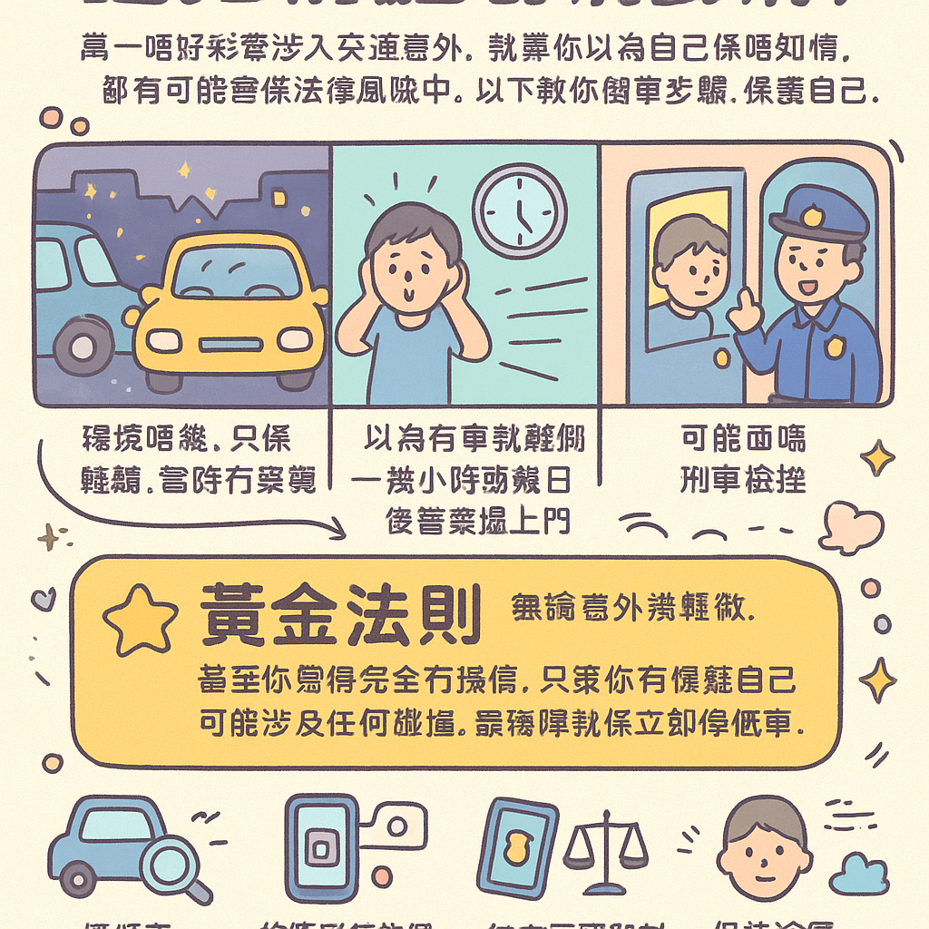 交通意外不顧而去不知情 - 監禁