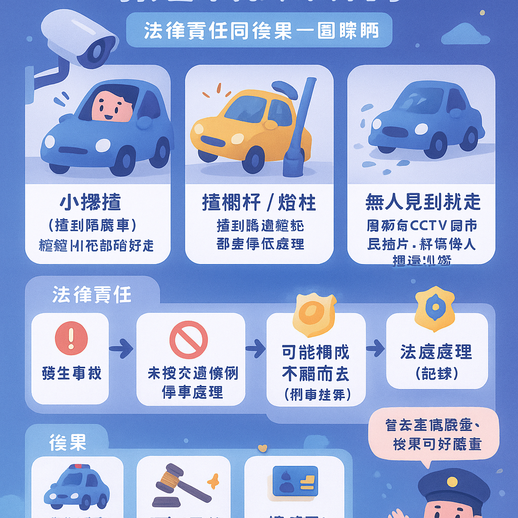 交通意外不顧而去扣分 - 道路交通條例